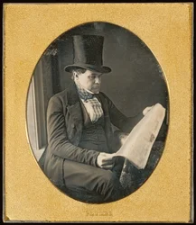 Man Reading a Newspaper